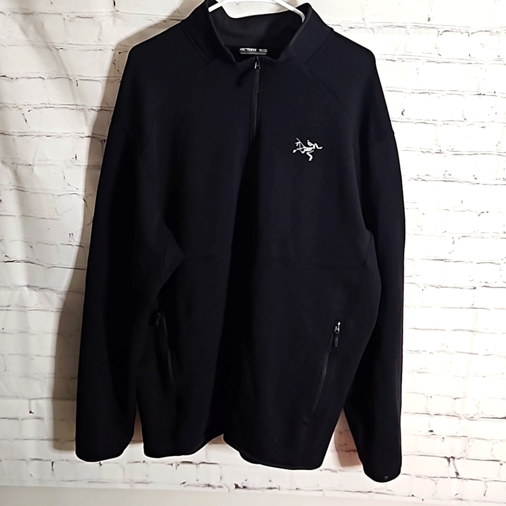 Mens ARC'TERYX Black Fleece Pullover Size XXL